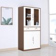 A4 Steel File Cabinet Drawer Cupboard Office Metal Storage Bookcase With Glass Door