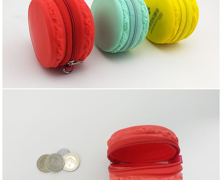 Mini Teen Purse Coin Wallet Macarons Coin Purse with Handle