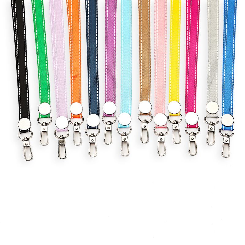 Custom Glow in The Dark Neck Cord Bling Reflective Lanyard with Metal Clamp Hook