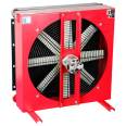 Cost-effective fin type Air Cooled Aluminum hydraulic oil cooler with 24v fan