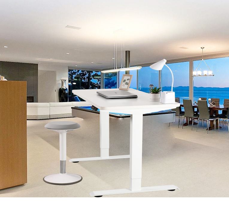 NATE Home Office Ergonomics Electric Standing Desk Frame Height Adjustable Sit Stand Desk