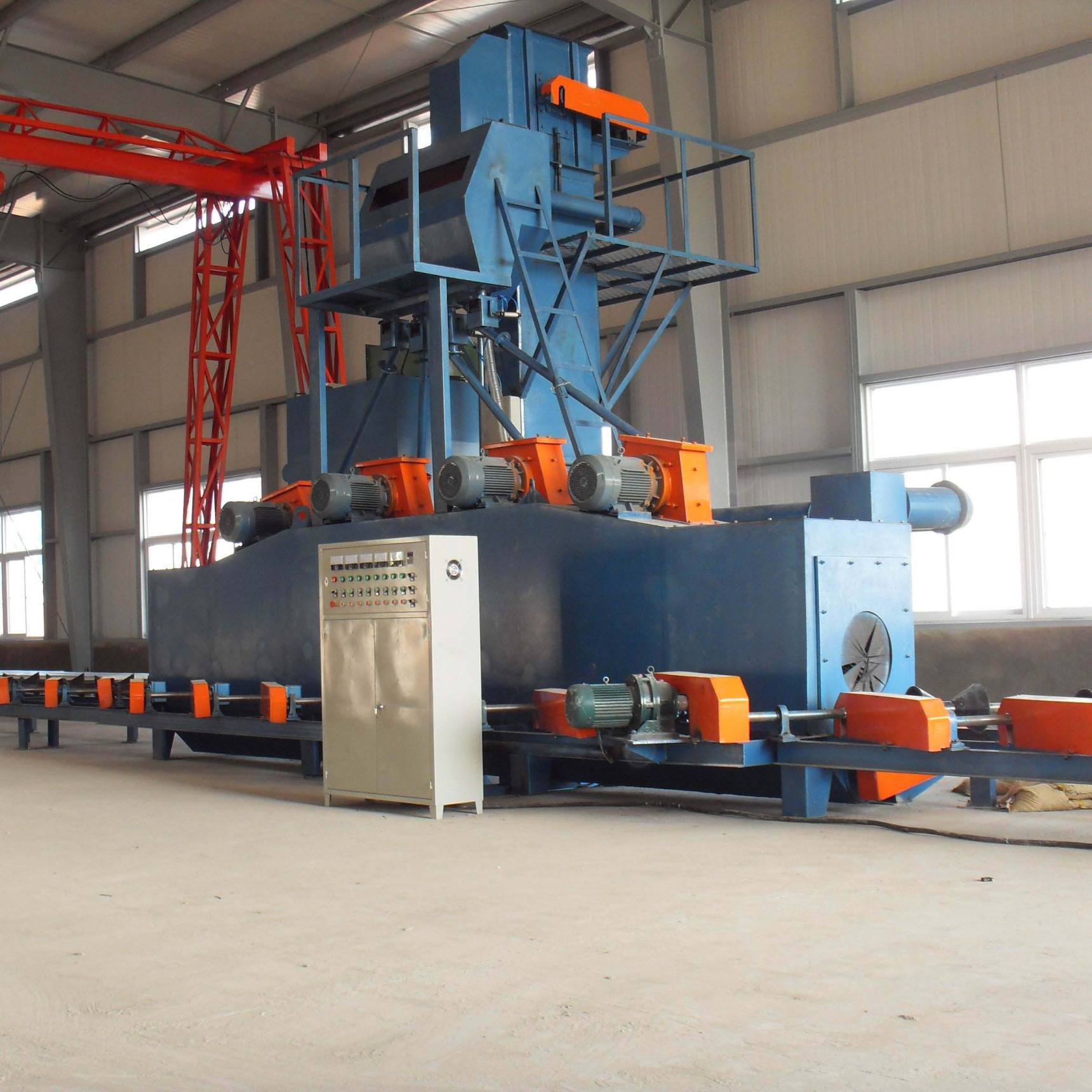 Sand Blasting Machine For Clean Steel Pipe Outer And Inner Wall