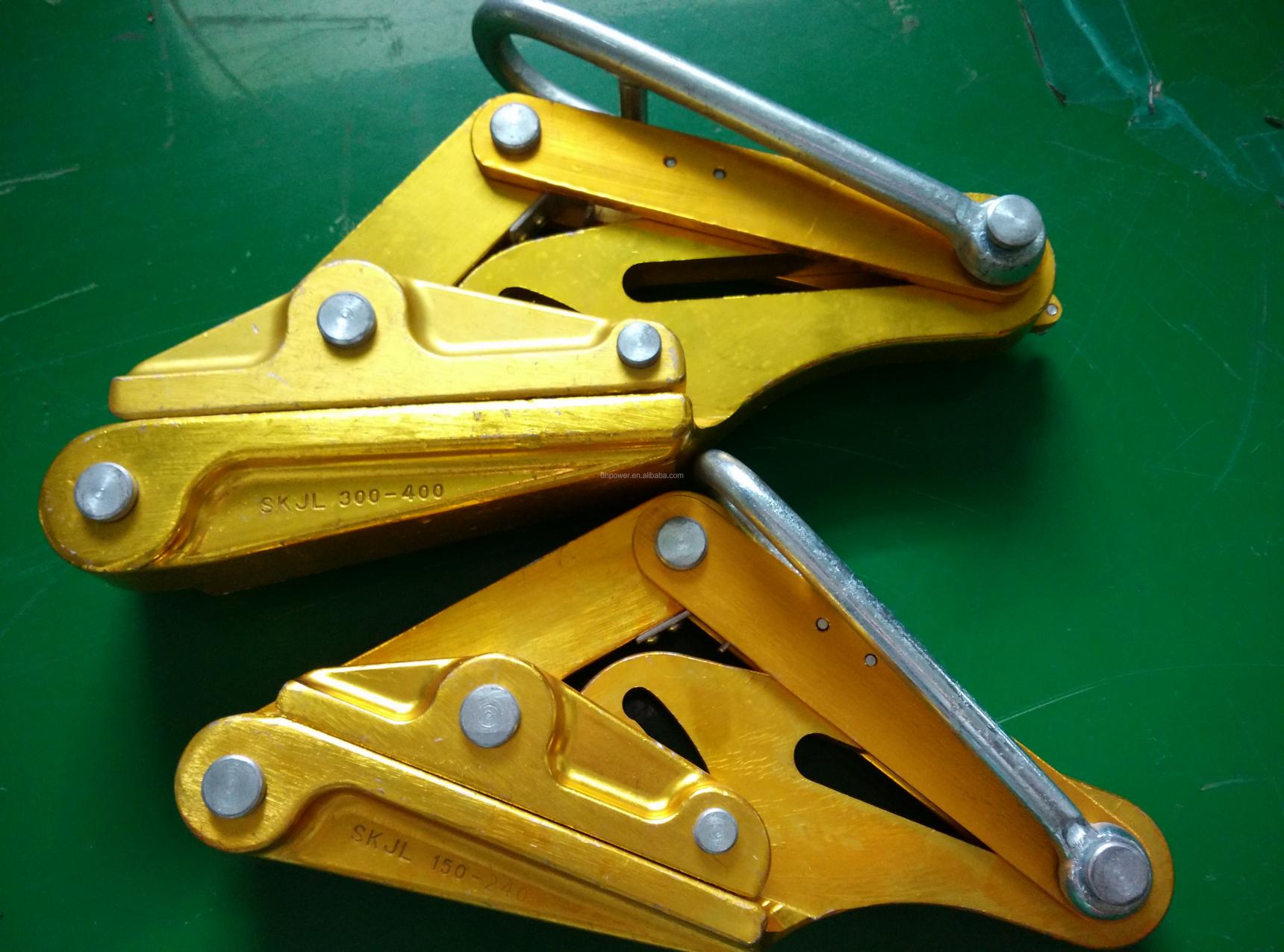 Overhead Line Aluminum Alloy Insulated Conductor Gripper Come Along Clamps For Wire Mesh