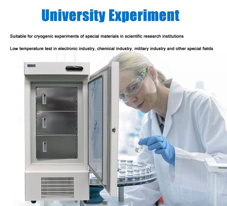 -25 Degree Lab Cryogenic 160 Liters Upright Deep Vaccine Freezer