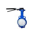 golden supplier dn100 pn16 epdm seat handle operated centerline concentric wafer type butterfly valve