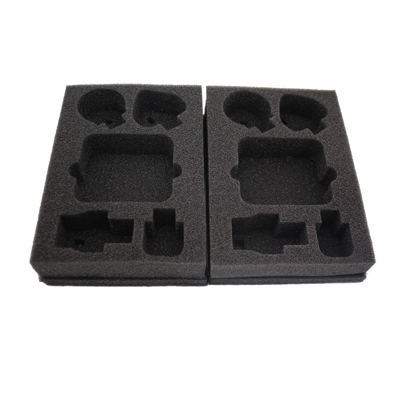 Custom Packing Velvet surface EVA EPE Sponge ring box gift box with Foam Inserts