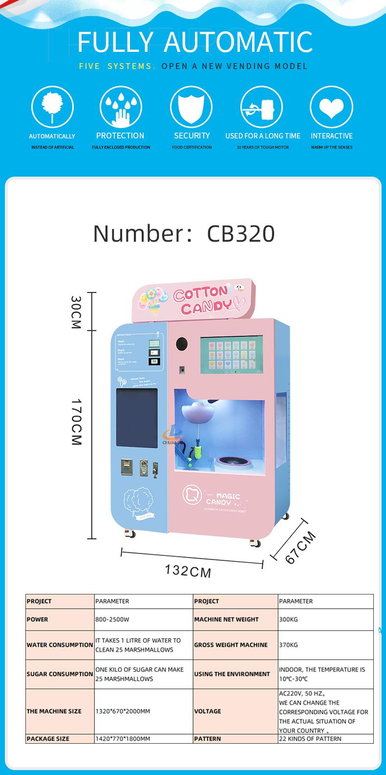 New Arrivals New Tool 18 Types Snack Machine Automatic Cotton Candy Making Machine