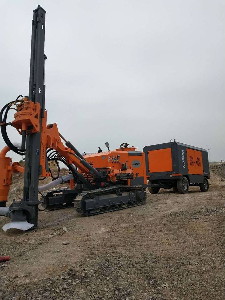 Best quality crawler mounted drilling equipment diesel power pile driver drill rig for sale