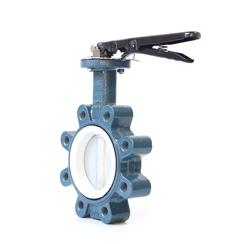 High grade PN6/10/16/25 Ductile Iron Cast Iron Lug Type Butterfly Valve with manual