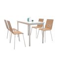 Coffee Shop Furniture  Canteen Metal Tables and Chairs