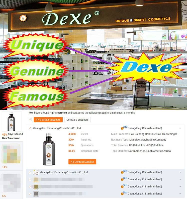 DEXE China hair morocco argan oil hair oil for dry hair world best selling natural silky finish and brilliant shine