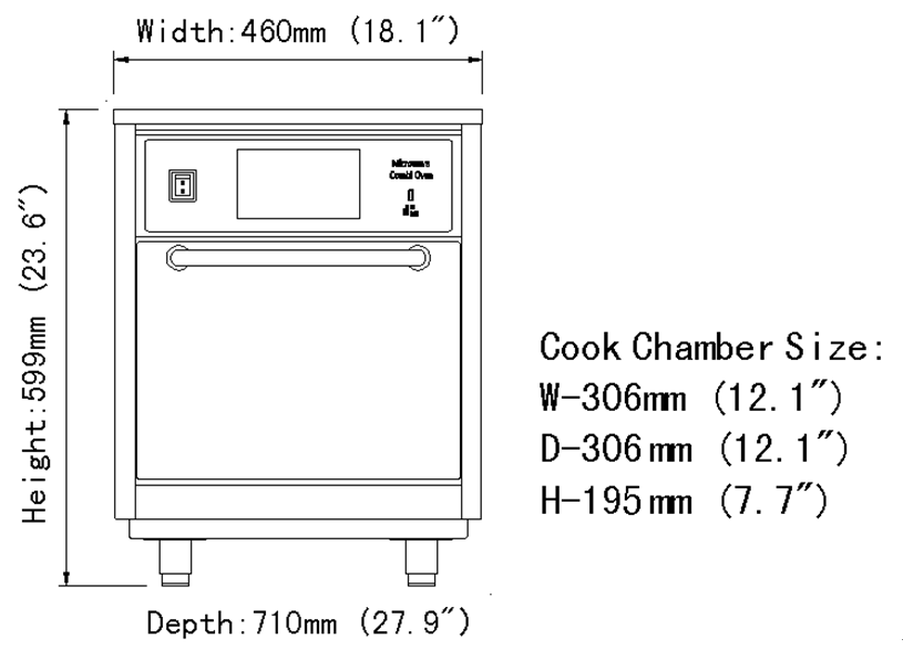 15 times faster,introducing high-speed oven with microwave and hot air convection