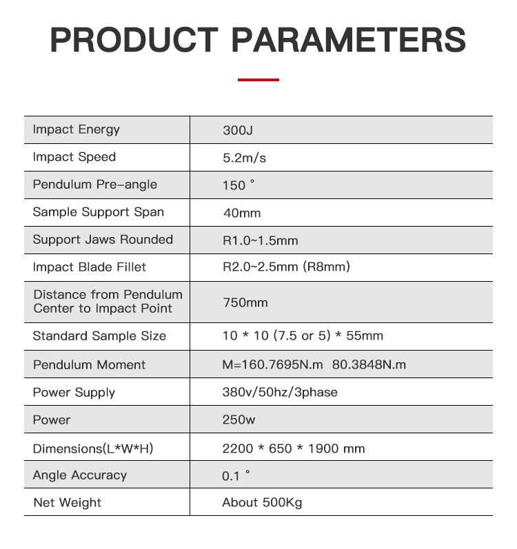 300J  ASTM Standards Metal Impact Tester with Original Manufacturer a range of pendulum falling weight impact tester