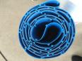 AIMAI blue PU color conveyor belt with baffle for Food Cleaning Belt