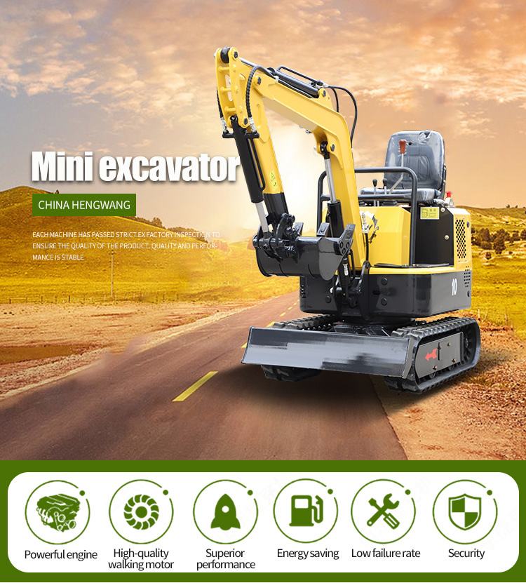 1.3ton China mini hydraulic  crawler excavator factory price