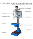 WDDM New High Quality Round Column Z5035 Vertical Drilling Machine