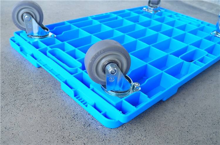 suitcase four wheel plastic basket laundry industry transport wheel dolly trolley with attached chair