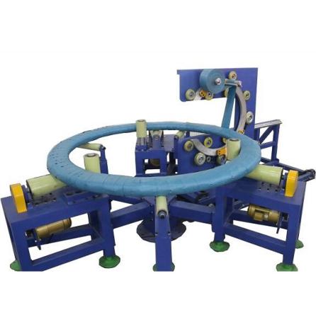 Lay down coil wrapping machine, Big coil orbital stretch film packing system