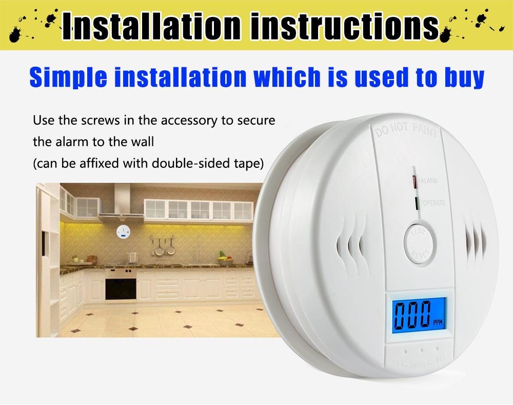 cheap price carbon monoxide detector alarm with EN50291