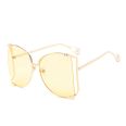 Sunglasses 2021 women Oversized Lens Color Ocean Sun Glasses Luxury Pearl Legs Brand Designer  Fashion Sunglasses Newest