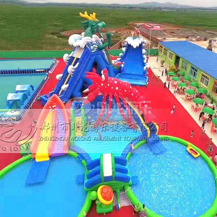 Large inflatable outdoor water park amusement inflatable water park