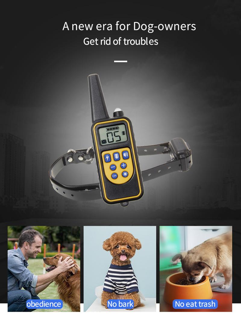 600 Meter Remote Dog Training Collar Electronic Shock Pet Training Device