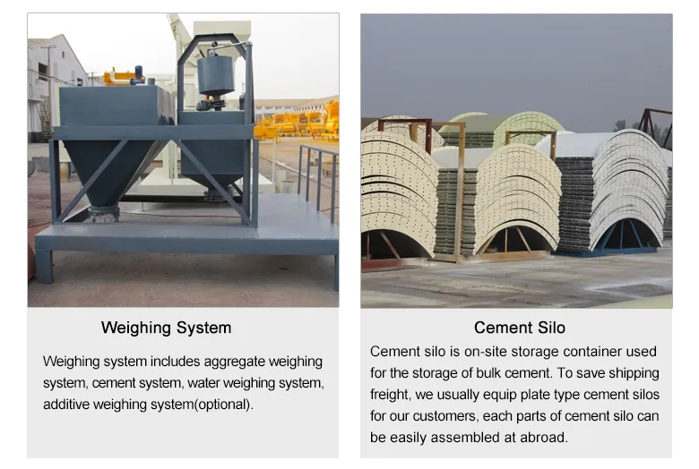 Construction machinery mobile YHZS75 cement mixing concrete batching plant for precast concrete