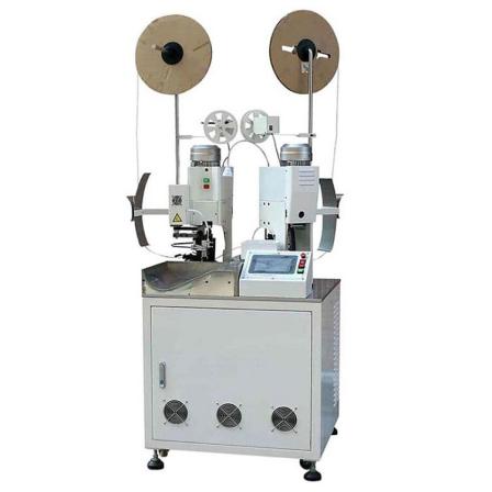 Auto Electrical Dual Heads Double Wire Terminal Crimp Stripping Cutting Terminales Harness Press Machine