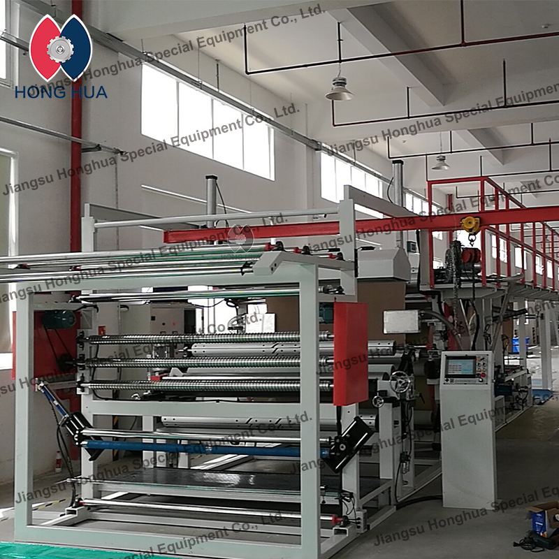 HongHua 2 or 3 Layers Glue Dot Transfer PE Film Membrane Solvent Based Textile Laminating Machine for Fabric