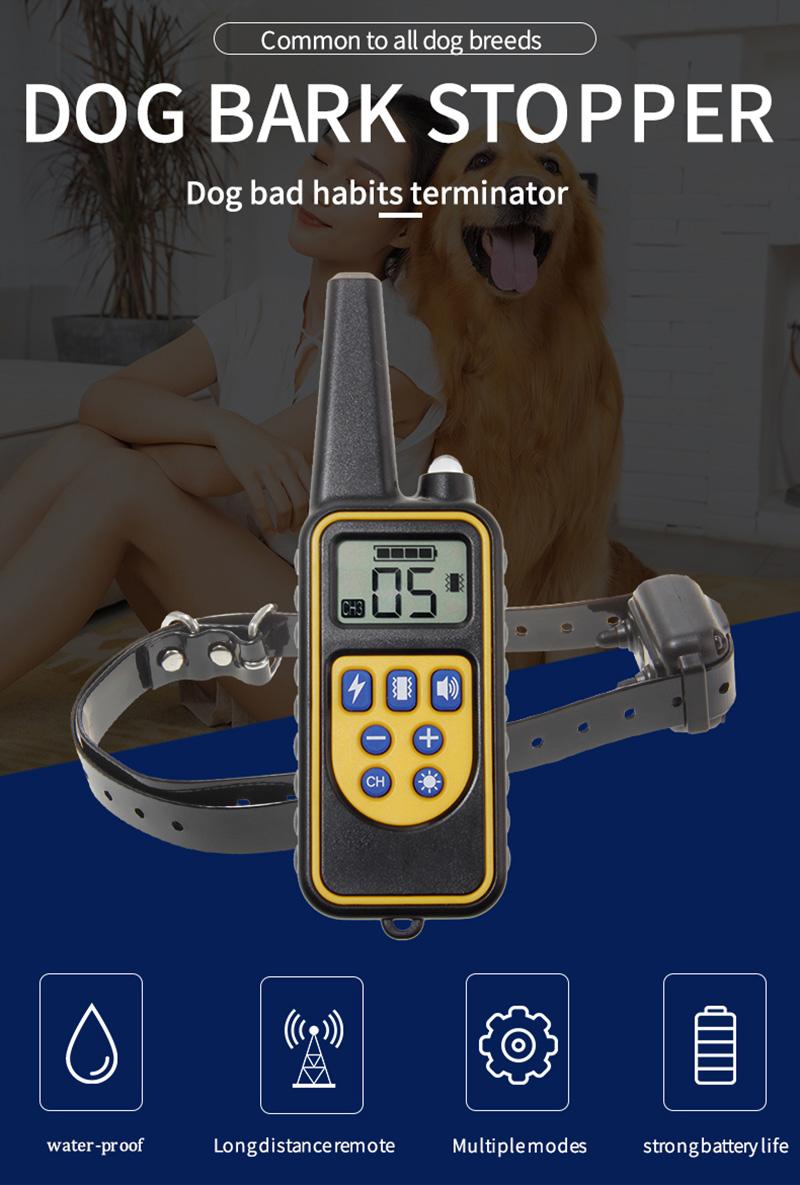 600 Meter Remote Dog Training Collar Electronic Shock Pet Training Device
