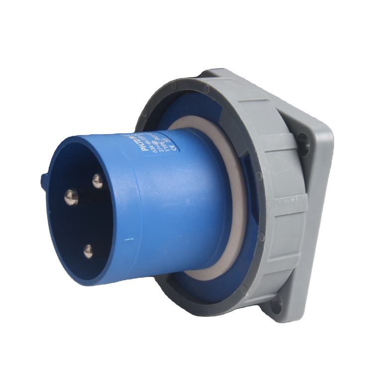 Industrial waterproof, dustproof, cold and heat resistant, high quality, multifunctional IP67 125A 3-core concealed reverse plug