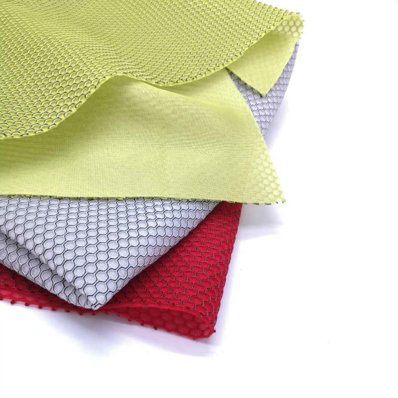 HH-102  Mesh Fabric 100 polyester football air layer fabric Polyester breathable 3d mesh seat cushion