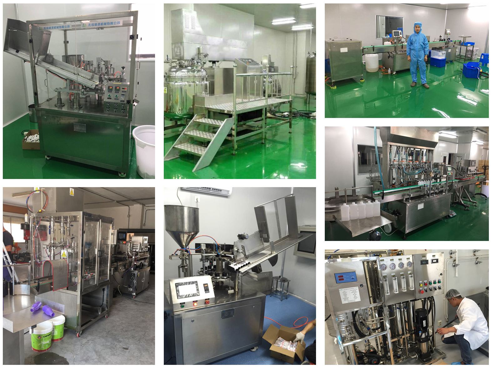 automatic production line for liquid detergent filling machine