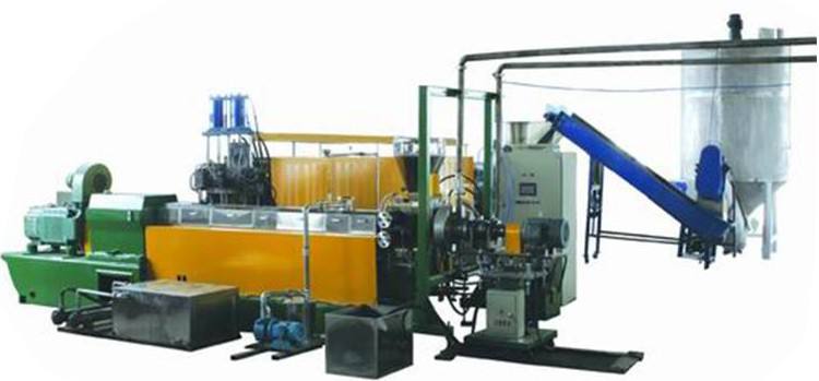 plastic polymer pellet machine granules extruder machine complete line