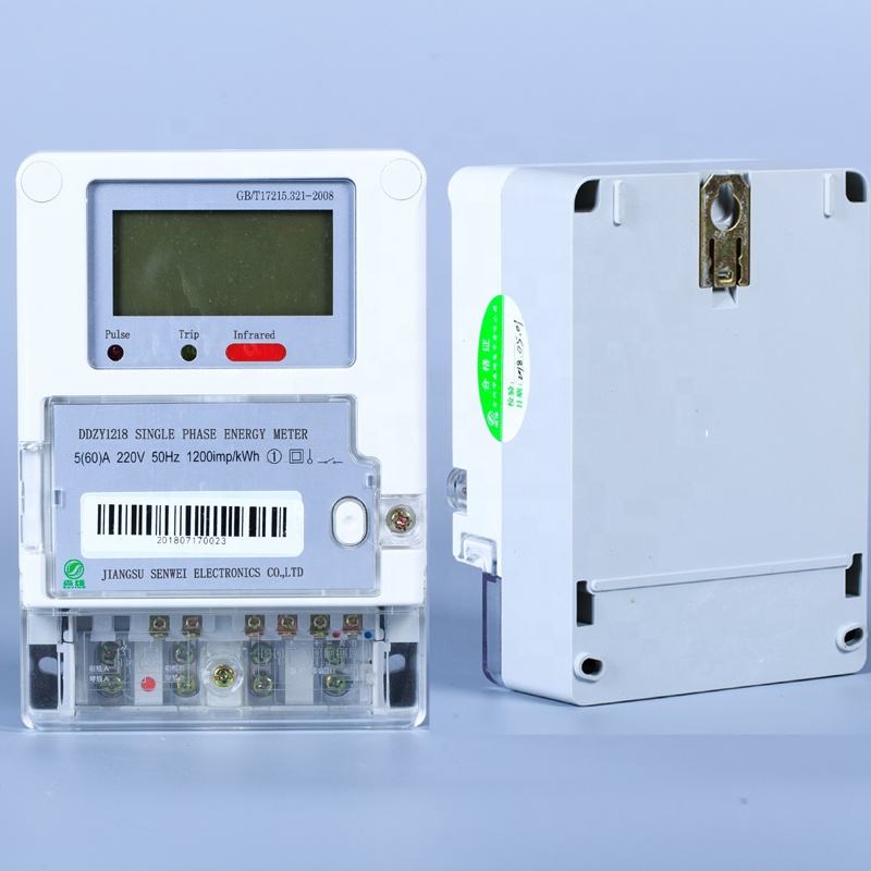 Saving 5(60)A Single-Phase Prepaid Smart Meter Power Energy Meter with Remote Module