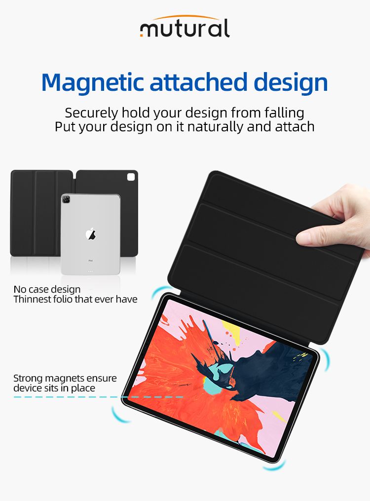 Case for iPad 10.2 2019 2018 2017 9.7 Mini 5 Pro 10.5 Air 3 Smart Cover with Pencil Holder for iPad 7th 6th 5th Generation Case