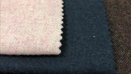 Light weight check design 10% Wool 90% Polyester  flannel fabric yarn dyed in stock