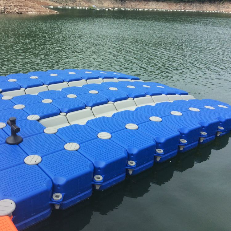 Factory direct sell  plastic floating platform floating pontoon for 15ft jet ski drive-on and off floating dock