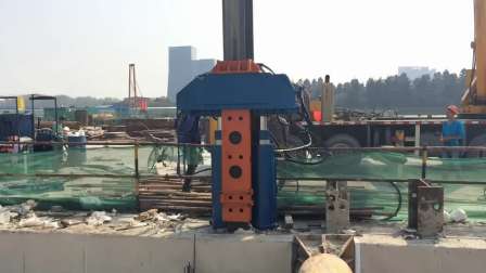 Suitable for 300mm to 700mm h-beam piles One-piece Structure hydraulic vibro pill puller