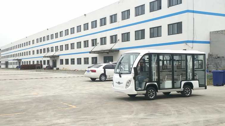 CE Approved Electric Enclosed sightseeing car bus shuttle 8 seater