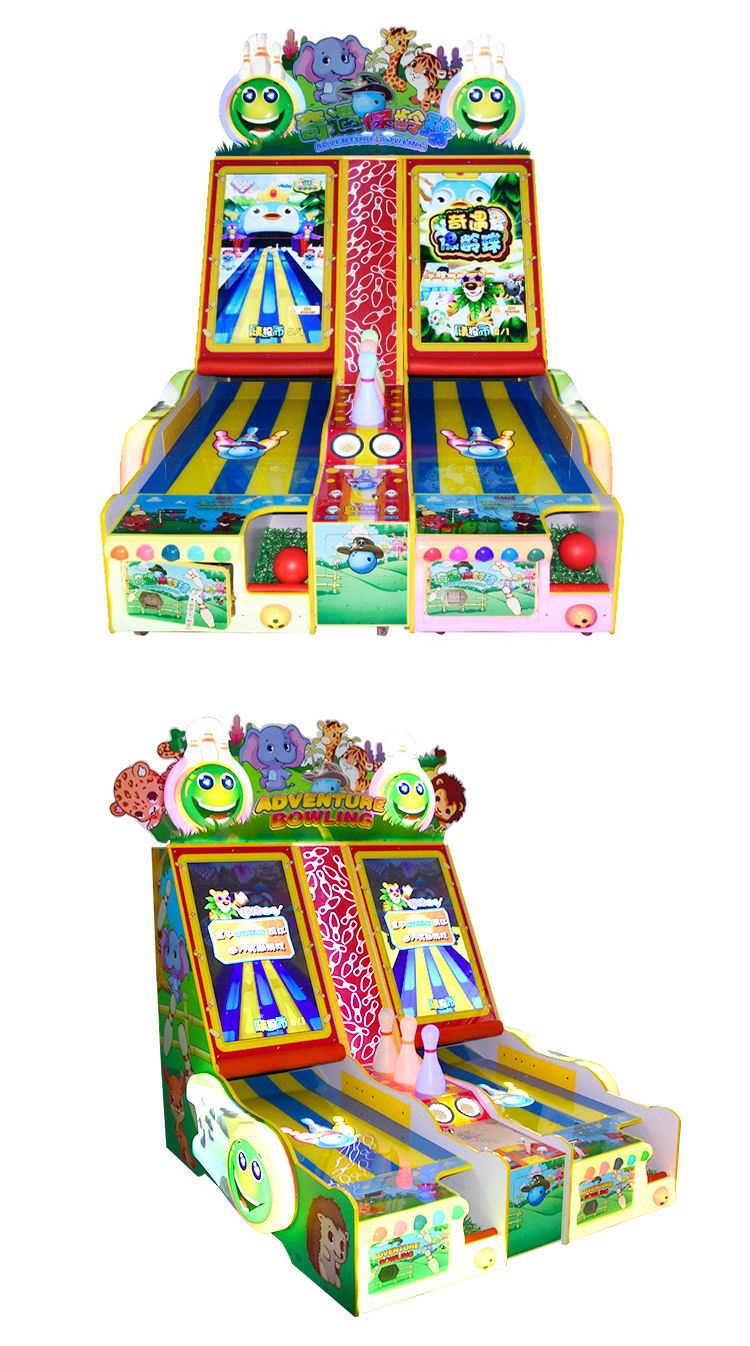 coin operated games bowling Game Machine for 2 players  indoor sport lottery ticket Game Machine