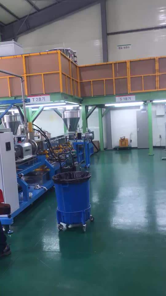 Co-rotating twin screw extruder tpe tpu underwater pelletizer system plastic granulator machine