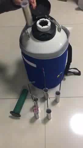 Yds-10 Portable Cryogenic Semen Container 10 Liter Liquid Nitrogen Tank 10l Dewar Vessel Price