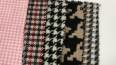 In stock Luxury 100% Polyester Tweed Houndstooth Upholstery Fabric for clothes