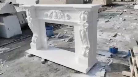 Factory Natural Stone Mantle Fireplace Mantel Electric Fireplaces