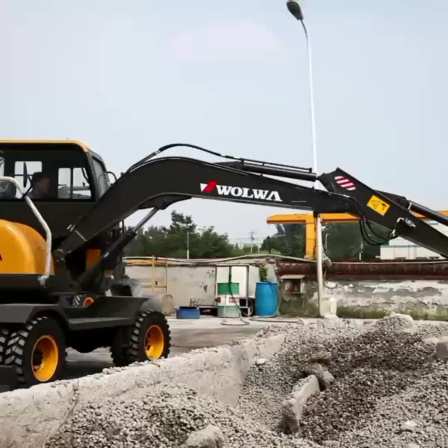 construction machinery 6 ton wheel excavator equipment from China direct factory