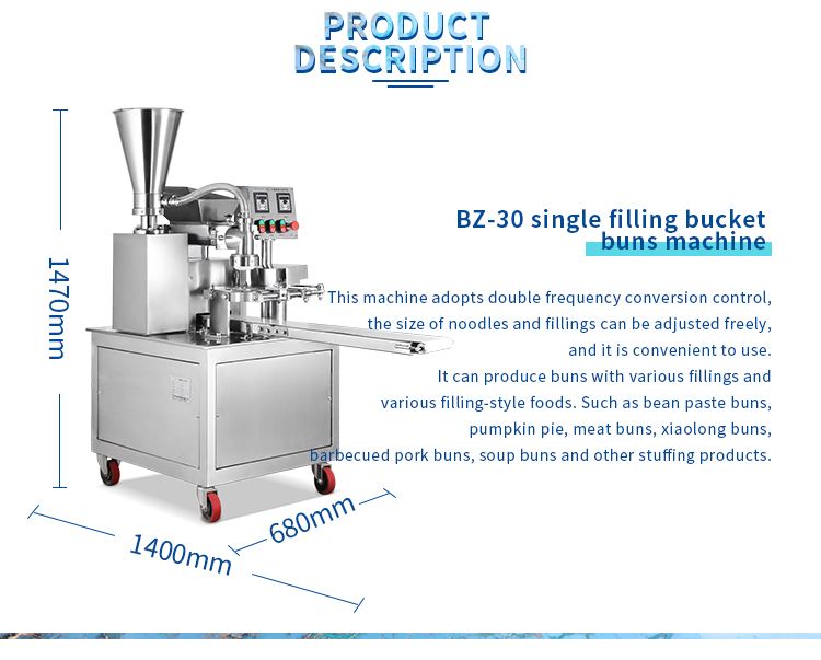 BZ-30 commercial steamed stuffed bun/siopao machine momo folding machine