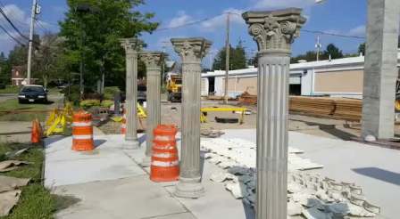 Outdoor decoration diameter 30 cm roman pillar column molds for sale