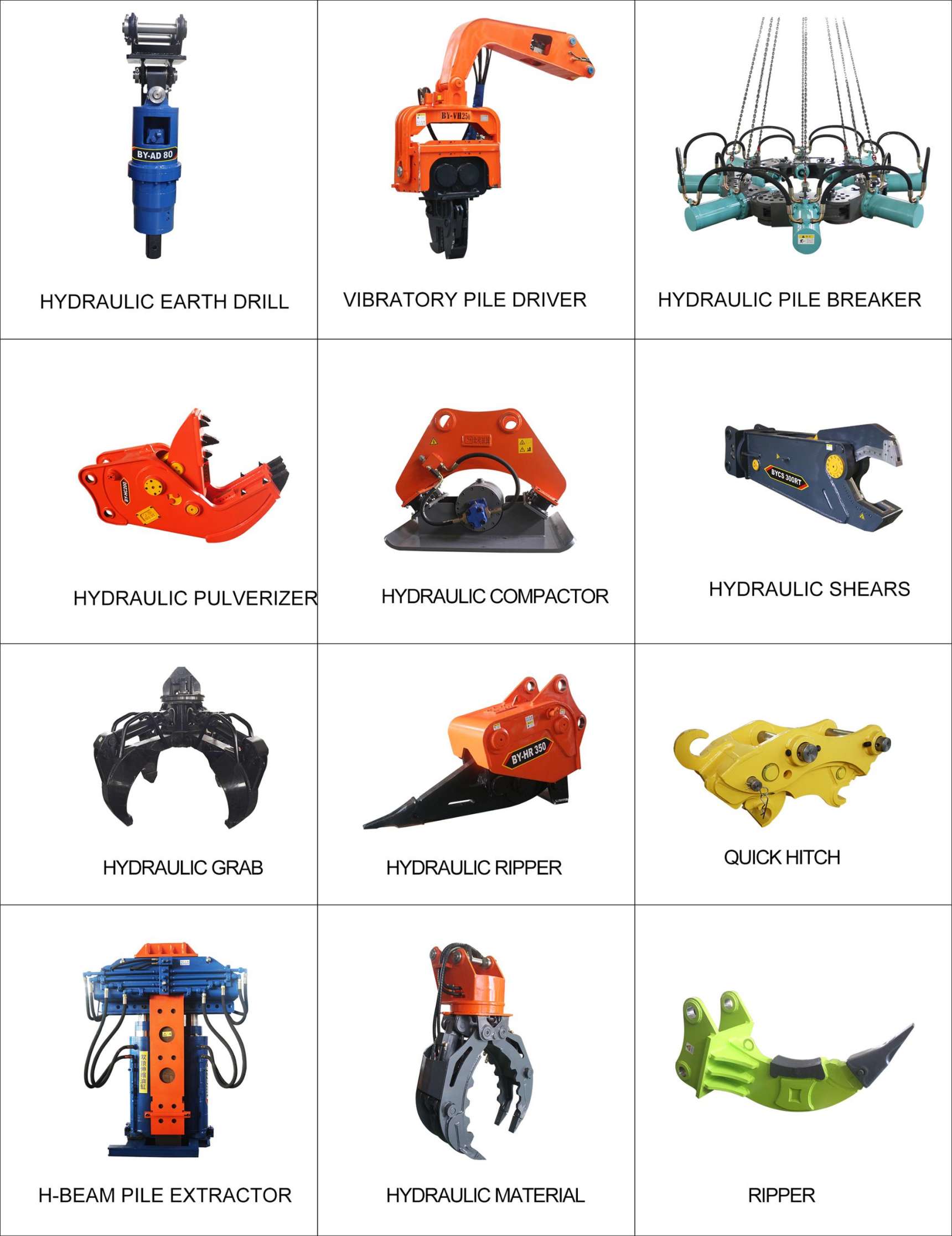 machinery attachment Hydraulic Excavator Rotating Grapple Excavator hydraulic grapple Wood Grabber log grapple timber grab rock
