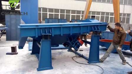 3 layer biscuit linear vibrating screening classifier with self cleaning